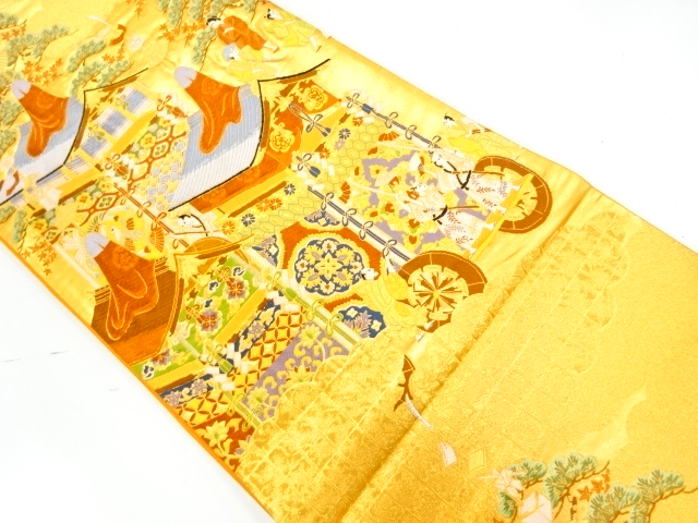 JAPANESE FUKURO OBI / WOVEN YAMAHOKO FLOATS